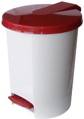 VOX 16 L Pedal Trash Bin with Inner Liner, Plastic, Mixed Colors