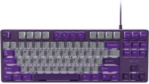 Fury Kanabo K2 mechanical gaming keyboard US, gray‑purple