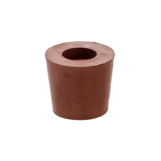 Bouchon conique en caoutchouc avec trou de 9 mm pour bonbonnes et bouteilles