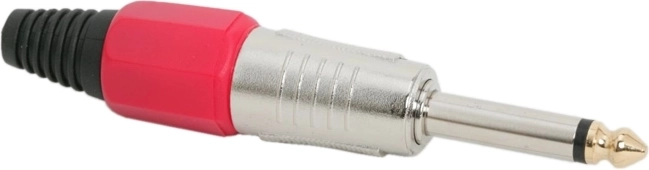 Mono JACK-connector 6,3 mm rood