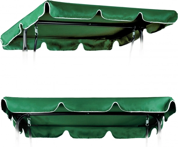 Dach für Gartenschaukel 200 x 120 cm wasserdichte Abdeckung grün ModernHome