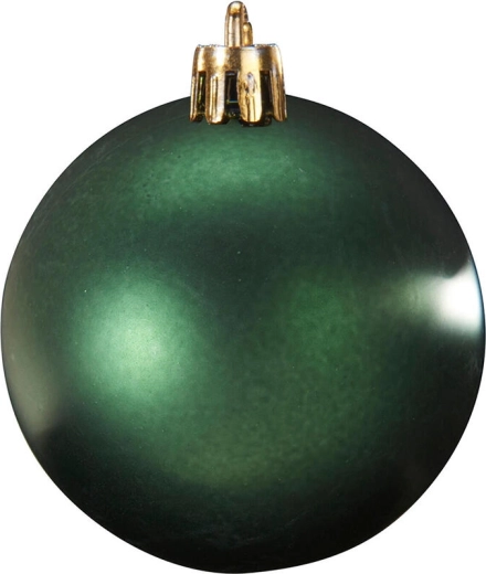 Weihnachtskugeln, dunkelgrün, 24 Stück
