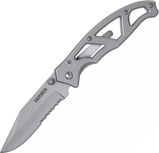 Gerber Paraframe I Serrated Taschenmesser 7,5 cm Vollmetall
