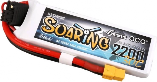 Gens Ace Soaring accu 2200mAh 7,4V LiPo