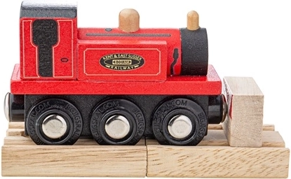 Bigjigs Rail locomotive en bois Terrier rouge