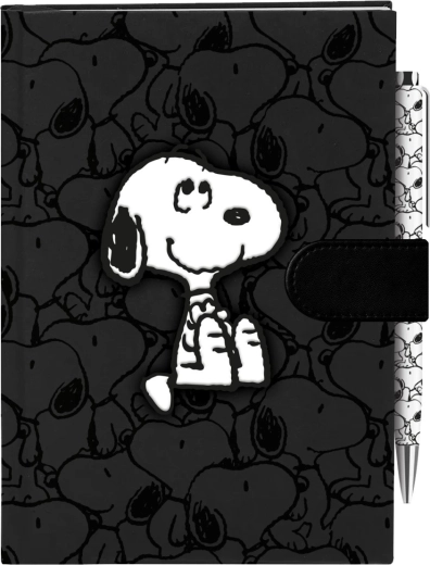 Peanuts Notebook with Velvet Cover and Pen