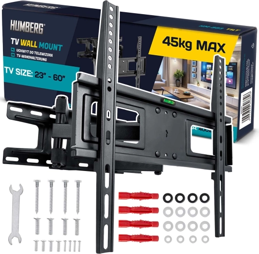 Support mural TV 23–60" Humberg, capacité 45 kg