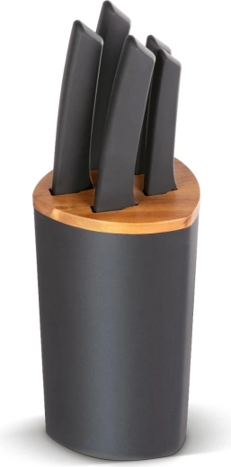 Ensemble de 5 couteaux Lamart Kerf avec bloc
