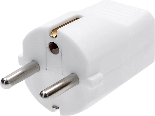 Solight gerader Stecker IP20 weiß – 1 Stück