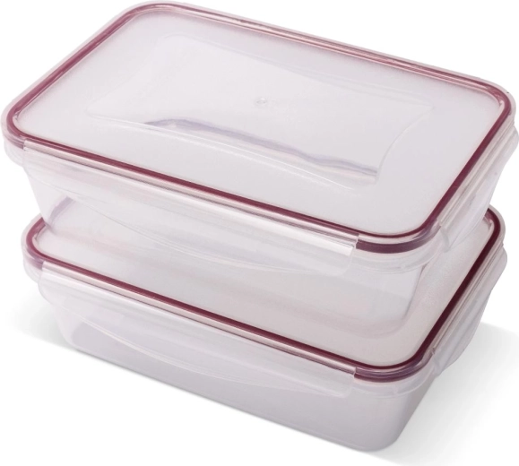 Lamart Clip rectangular food container set 2 × 1350 ml