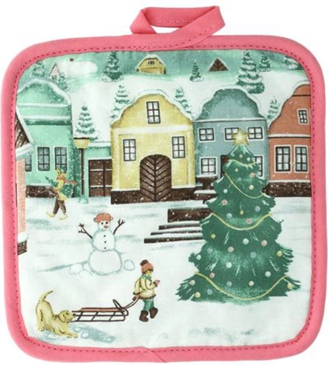 Dessous de plat Village 17 × 17 cm