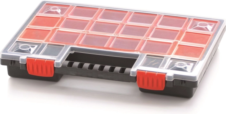 Kunststof organizer met 11 uitneembare bakjes NORB