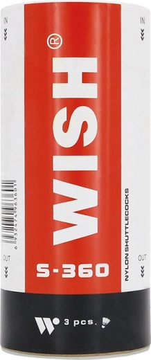 Badminton-Federbälle WISH S-360, 3 Stk.