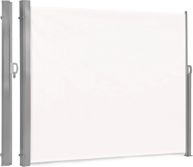 Store latéral pliant, volet, paravent pour jardin, terrasse, couleur beige