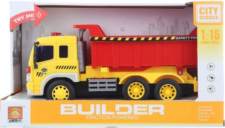 Camion benne à piles avec lumières et sons