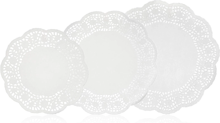 Papieren kanten onderleggers voor taarten CULINARIA – rond, mix diameters 21,5/26,5/30 cm, 18 stuks