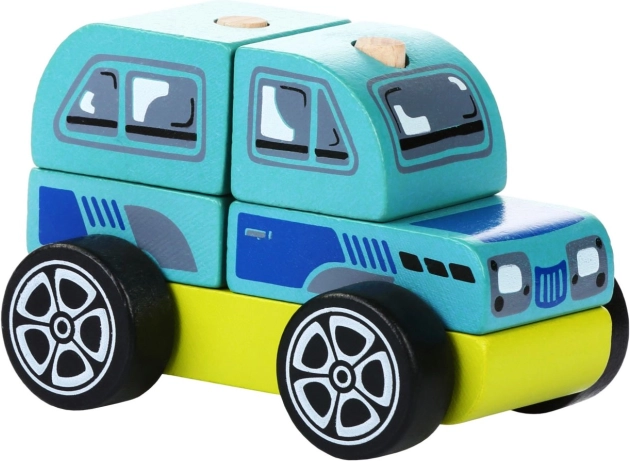 CUBIKA Houten Terreinwagen Puzzel