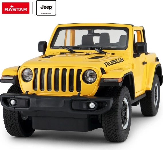 Rastar Jeep Wrangler JL RC-auto met afstandsbediening 1:14 geel - 1 stuk
