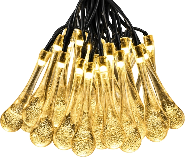 Solair kerstverlichtingssnoer voor buiten met ijspegels, 50 leds, 7,5 m
