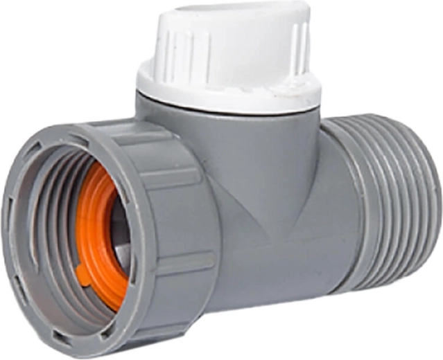 Adapter met kraan 3/4" binnendraad en buitendraad WHITE LINE