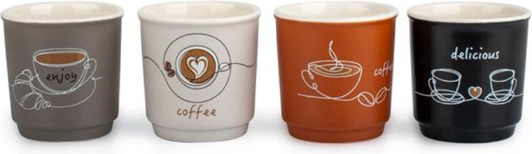 Keramische espressokop Coffee 90 ml, 4 designs