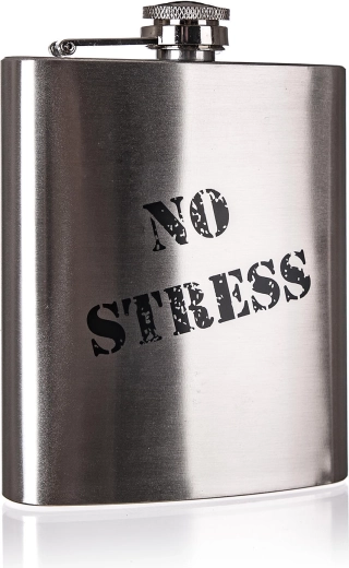 Stainless Steel Hip Flask Akcent No Stress 200 ml