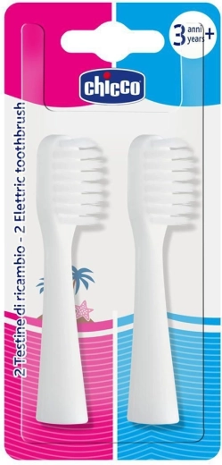Chicco têtes de rechange pour brosse à dents électrique pour enfants, 2 pcs