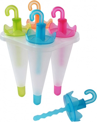Plastische Eisformen TORO – Regenschirme, 4 Stk.
