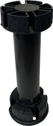 Verstellbarer Möbel-Fuß aus Kunststoff 137–170 mm, Durchmesser 53/47 mm