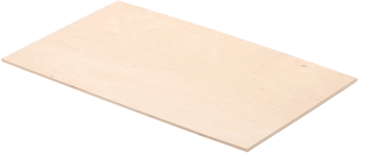Houten deegonderlegger van berkenmultiplex 42 × 25 cm