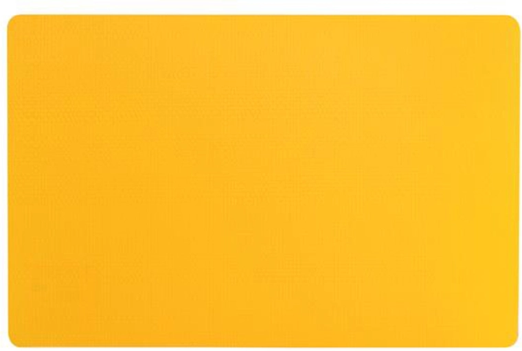 Plastic yellow table placemat 44 × 28.5 cm