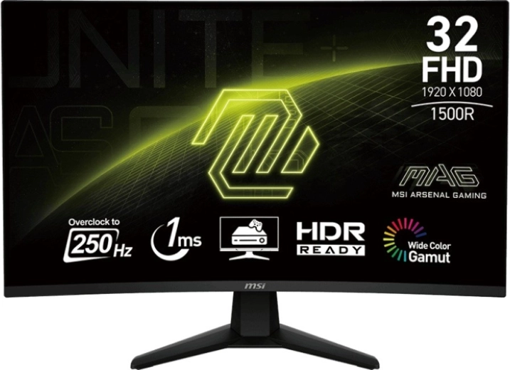 Monitor 31.5" MAG 32C6X LED FHD Curved 250 Hz Black