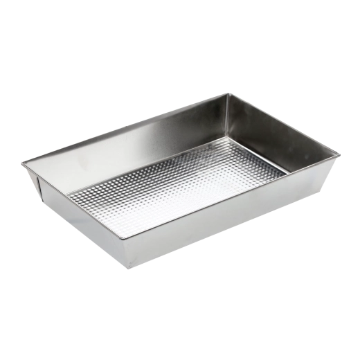 Bakplaat met geprofileerde bodem 36 × 24,5 × 6 cm, verzinkt plaatstaal