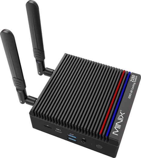 Mini PC Minix Z150 sans ventilateur (Intel N150, 8 Go RAM, 256 Go SSD, Windows 11 Pro)