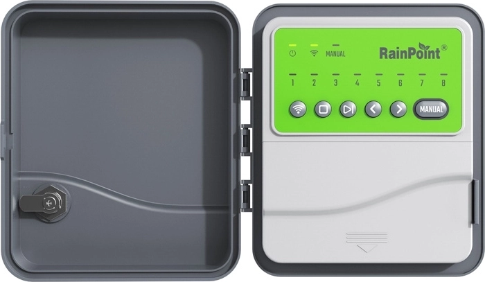 RainPoint smarter Wi‑Fi‑Bewässerungscontroller für 8 Zonen (AC)