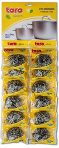 Tampon à récurer en acier inoxydable TORO