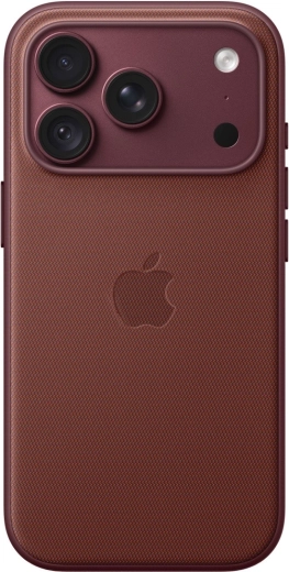 Coque Apple TechWoven avec MagSafe pour iPhone 18 Pro – rouge bordeaux