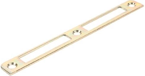 Gâche universelle plate K191, blanche, zinc (10 pcs)