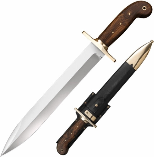 Cold Steel 1849 Rifleman’s Knife couteau de collection en bois de rose avec étui en cuir 30,5 cm