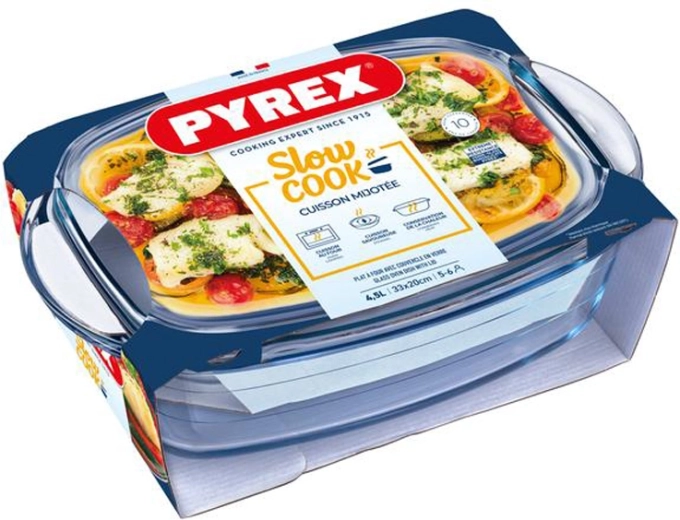 PYREX Glass Roaster with Lid 4.5 L