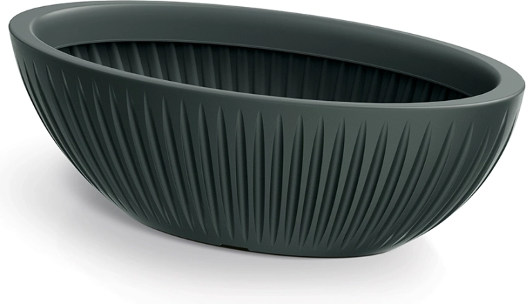 Bloempot Latia Oval 58 cm antraciet