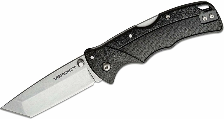 Couteau pliant Cold Steel Verdict 3" Tanto, stonewash, GFN noir