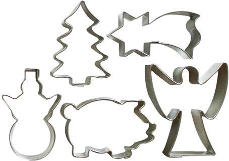 Set d’emporte-pièces petits en acier inoxydable pour biscuits de Noël, 5 pcs