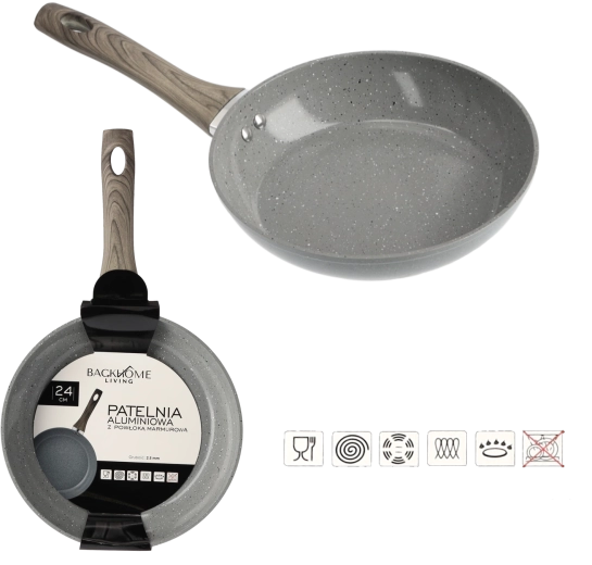 Aluminium-Antihaftpfanne mit Marmor-Beschichtung 24 cm