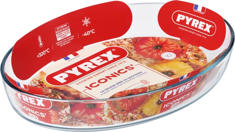 Ovale Auflaufform PYREX 4,2 l Glas 40 × 27 × 7 cm