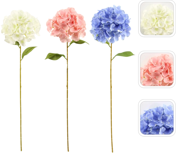 Artificial Hydrangea Stem 80 cm – mixed colors