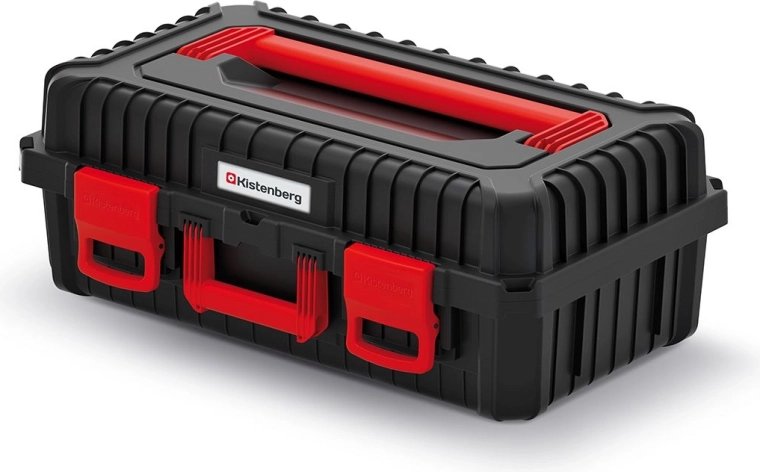 Gereedschapskoffer met schuimvulling Heavy, 585 × 360 × 217 mm, zwart