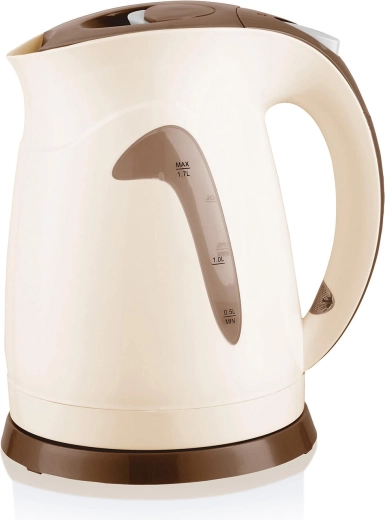 Wasserkocher Carlet 1,7 l beige‑braun 2200 W