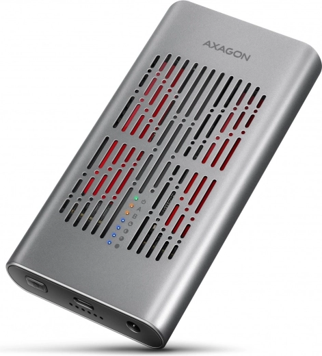 Axagon Clone Master aluminum external enclosure for two NVMe M.2 SSDs USB‑C 3.2 Gen 2x2 20 Gbps
