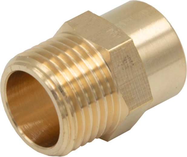 Reductie buitendraad 1/2" × binnendraad 3/8" voor luchttechniek